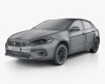 Fiat Ottimo 2017 3D-Modell wire render