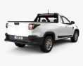 Fiat Strada CS Freedom 2023 3D-Modell Rückansicht