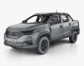 Fiat Strada CD Volcano mit Innenraum 2023 3D-Modell wire render