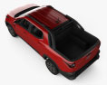 Fiat Strada CD Volcano mit Innenraum 2023 3D-Modell Draufsicht