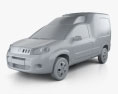 Fiat Fiorino 2016 3D 모델  clay render