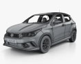 Fiat Argo HGT Opening Edition Mopar com interior 2020 Modelo 3d wire render