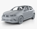 Fiat Argo HGT Opening Edition Mopar con interni 2020 Modello 3D clay render