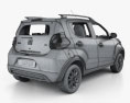 Fiat Mobi Way On з детальним інтер'єром 2020 3D модель