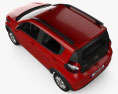 Fiat Mobi Way On avec Intérieur 2020 Modèle 3d vue du dessus