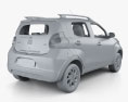 Fiat Mobi Way On com interior 2020 Modelo 3d
