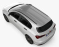 Fiat Tipo City Sport hatchback 2024 Modèle 3d vue du dessus