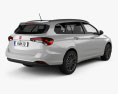 Fiat Tipo stationwagon 2024 3d model back view