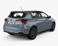 Fiat Tipo 掀背车 2024 3D模型 后视图