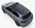 Fiat Tipo hatchback 2024 3d model top view