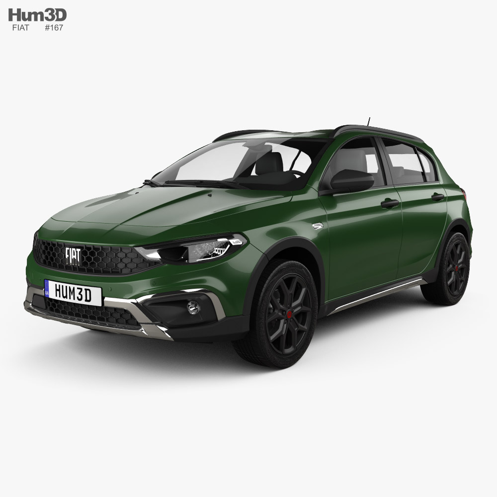 Fiat Tipo City Cross hatchback 2024 3D model - Download Vehicles on
