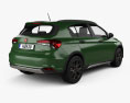 Fiat Tipo City Cross 해치백 2024 3D 모델  back view