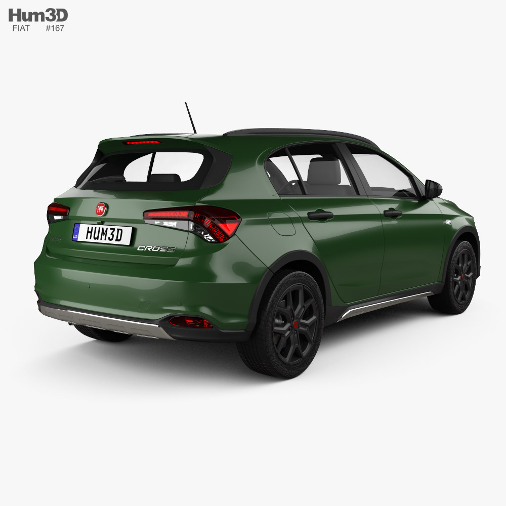 Fiat Tipo City Cross hatchback 2024 3D model - Download Vehicles on
