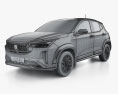 Fiat Pulse Abarth 2024 3D-Modell wire render