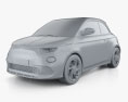 Fiat 500 Abarth e Scorpionissima 2024 3D-Modell clay render