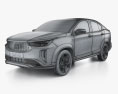 Fiat Fastback Impetus Turbo 200 2024 3D-Modell wire render