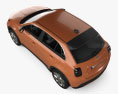 Fiat 600 e La Prima 2024 3Dモデル top view