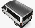 Fiat Ducato Passenger Van L1H1 2017 3D模型 顶视图
