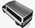 Fiat Ducato Passenger Van L2H1 2024 3D模型 顶视图
