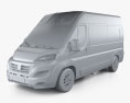 Fiat Ducato Passenger Van L2H2 2024 3D模型 clay render