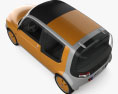 Fiat Ecobasic 2002 3D-Modell Draufsicht