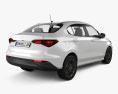 Fiat Cronos Drive Plus 2023 3D-Modell Rückansicht