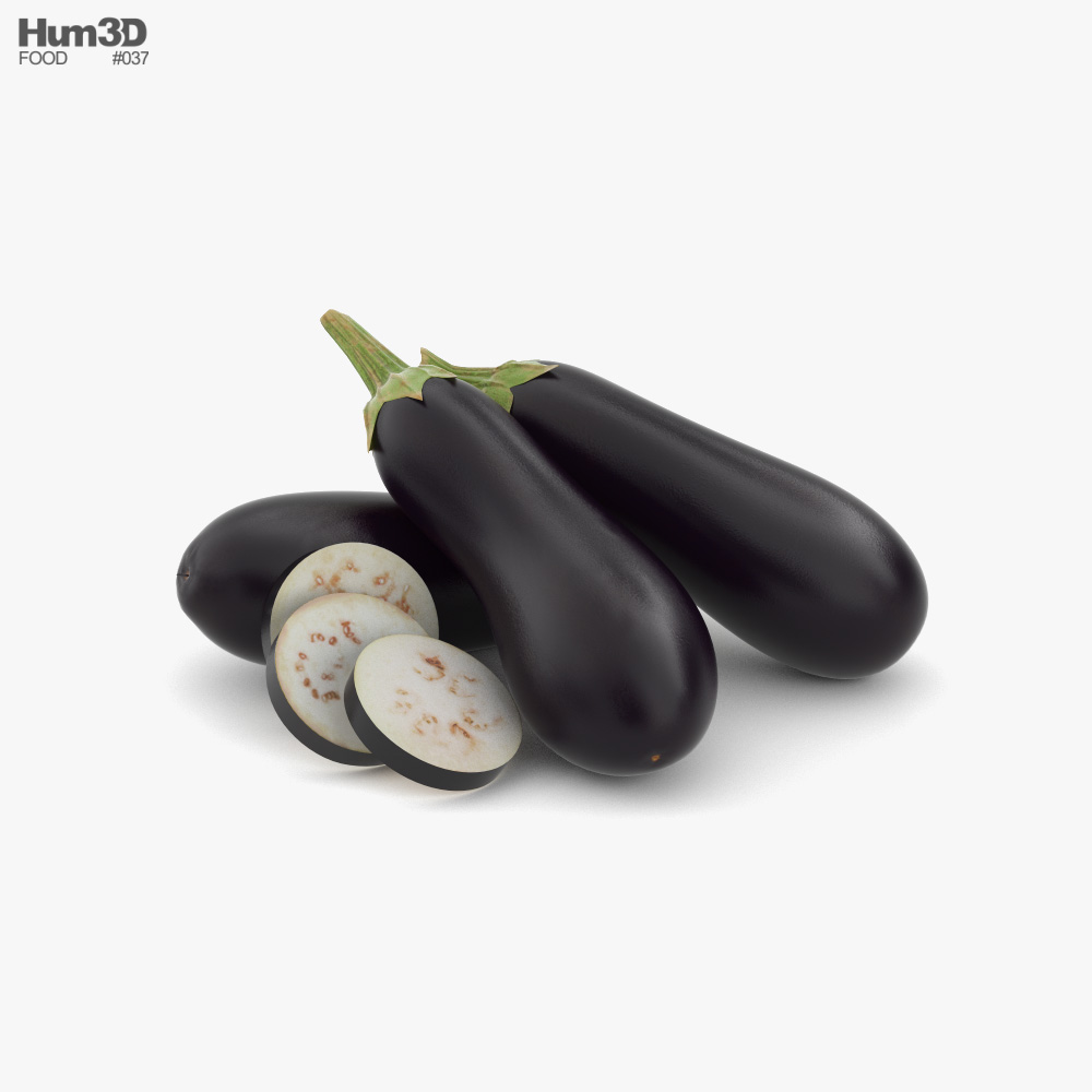 Eggplant 3D model