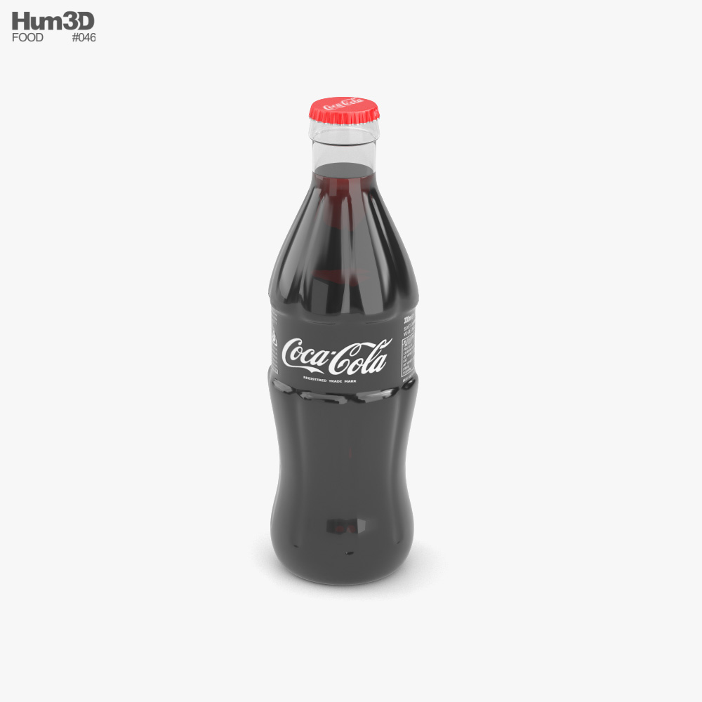 Пляшка Кока-Коли 3D модель