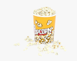 Popcorn 3D model