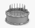 生日蛋糕 3D模型