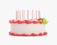 Gâteau d'anniversaire Modèle 3d