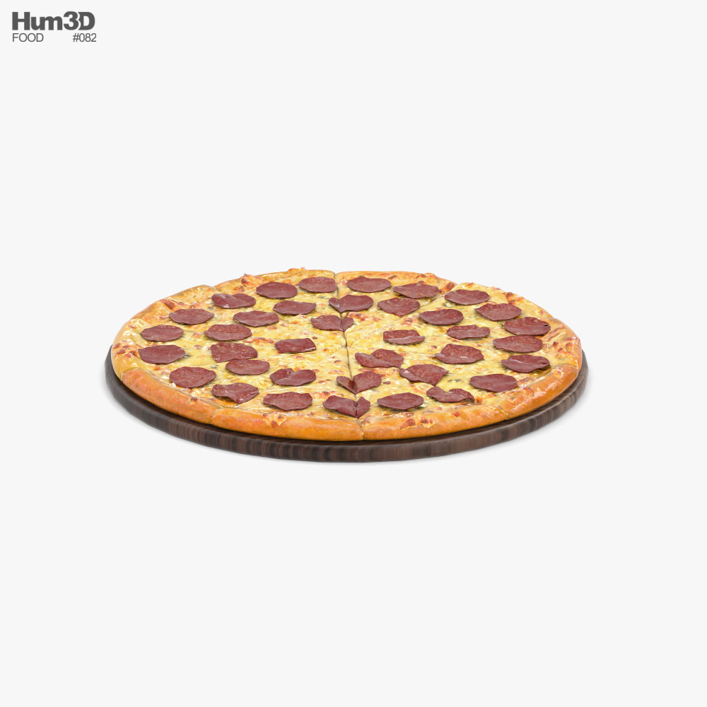 피자 3D 모델 