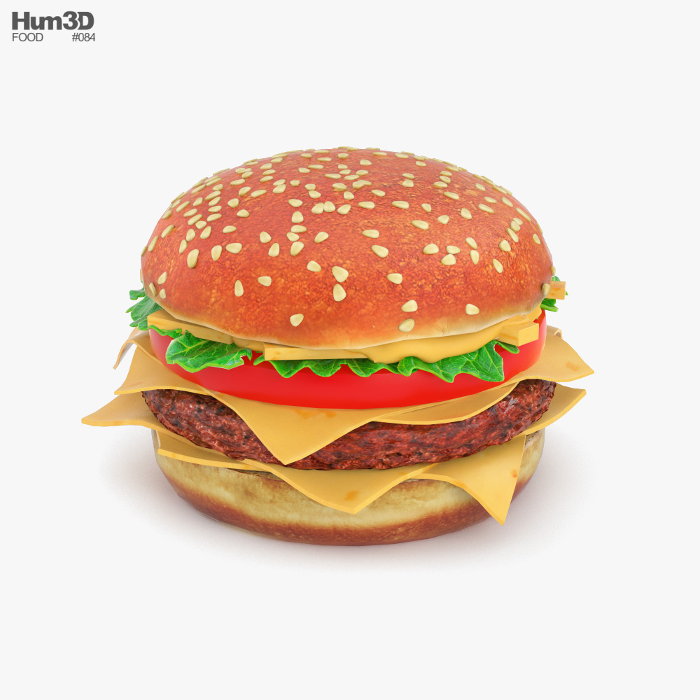 汉堡包 3D模型