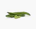 Green Bean 3d model