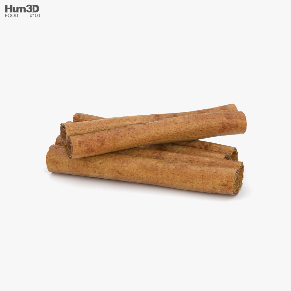 Cinnamon Sticks 3d model