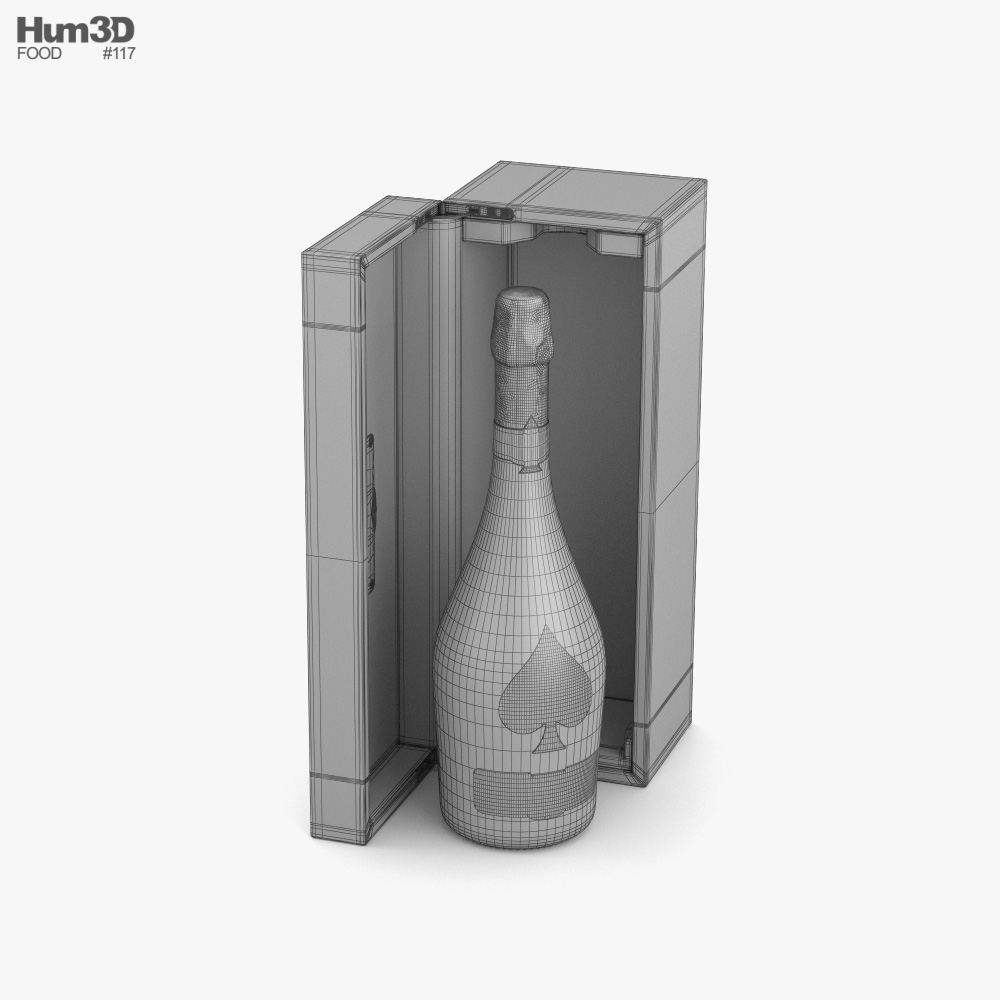 armand brignac champagne 3d model
