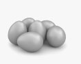 Quail Eggs 3d model