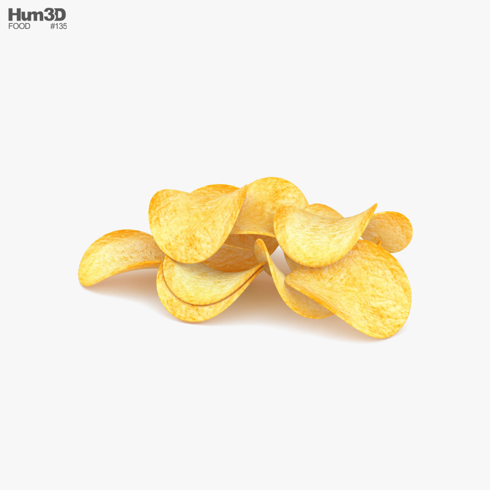 Chips de pommes de terre Modèle 3D