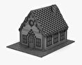 Пряничный домик 3D модель