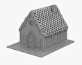 진저브레드 하우스 3D 모델 