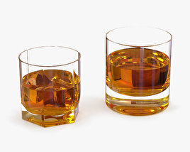 Whiskey Glasses 3D model