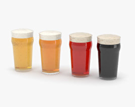 Beer Pint Glass 3D model