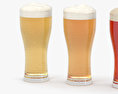 Bier Weizen Glas 3D-Modell