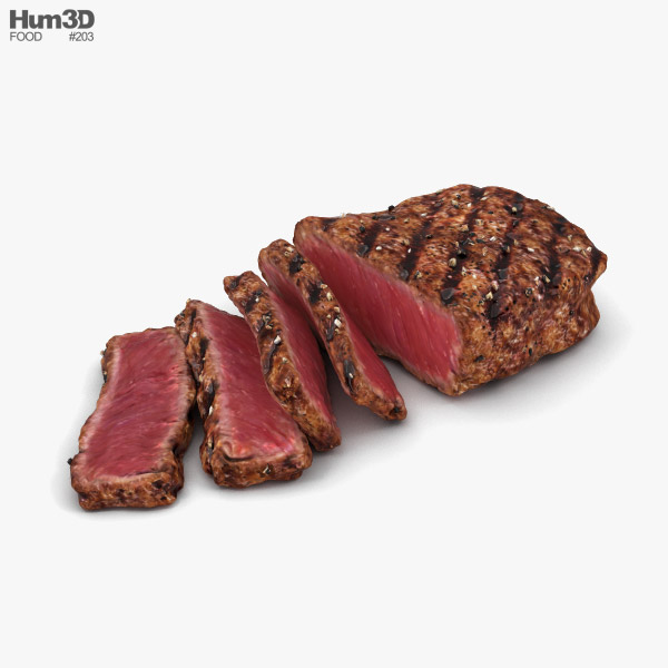 Medium Rare Steak 3D model