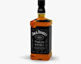 Jack Daniels Whisky Flasche 3D-Modell