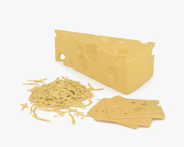 스위스 치즈 3D 모델 