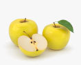 黄色いリンゴ 3Dモデル