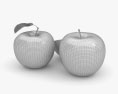 Gelber Apfel 3D-Modell