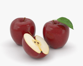 Червоне яблуко 3D модель