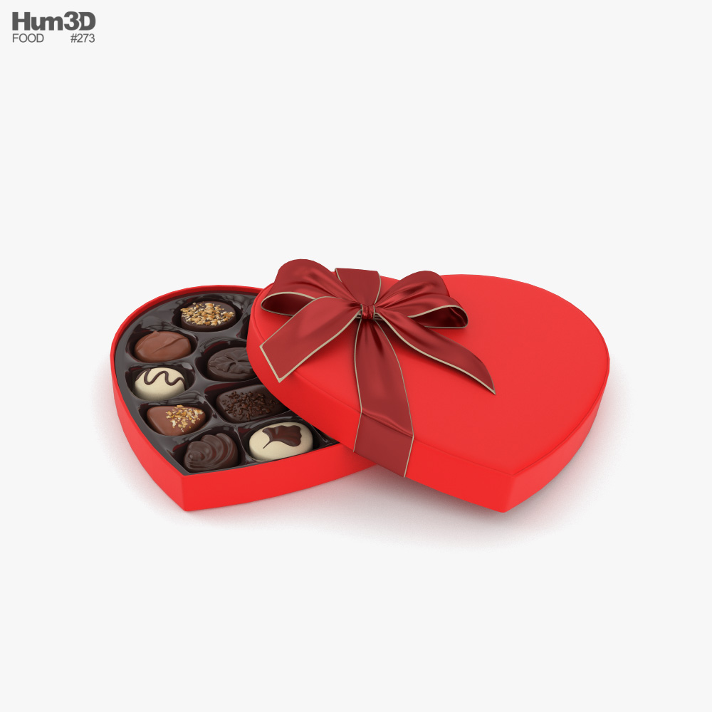 Chocolate Box Heart 3D model